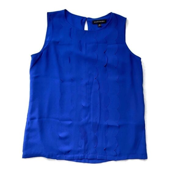 Banana Republic Sleeveless Blouse Blue Size XS - Picture 2 of 4
